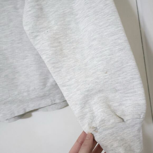 Vintage Only Cotton Purdue Spellout Gray Crewneck Sweatshirt XL College Preppy - Picture 8 of 10